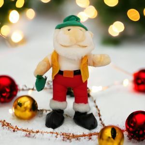 Leprechaun Santa Plush Christmas Toy Vintage 1996 Sugar Loaf Bearded 13"